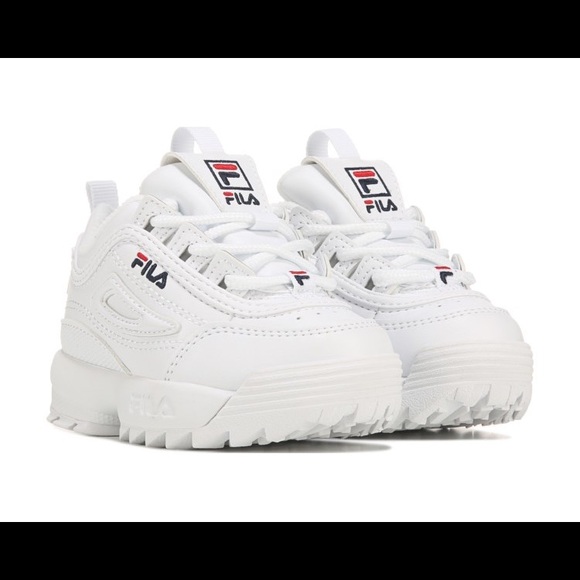 White Toddler FILA Size 5 - Picture 1 of 1